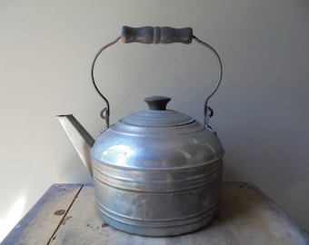 Vintage Revere Tea Kettle, Farmhouse Kitchen Decor