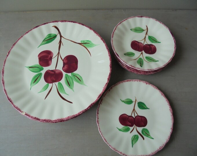 Blue Ridge Southern Potteries Dish Set, Vintage Dinner Plate, Hand ...