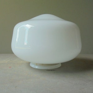 Cubierta de lámpara de techo de cristal de leche, Pantalla de lámpara de cristal blanco vintage, Globo de luz de repuesto, TheEarlyBirdFinds