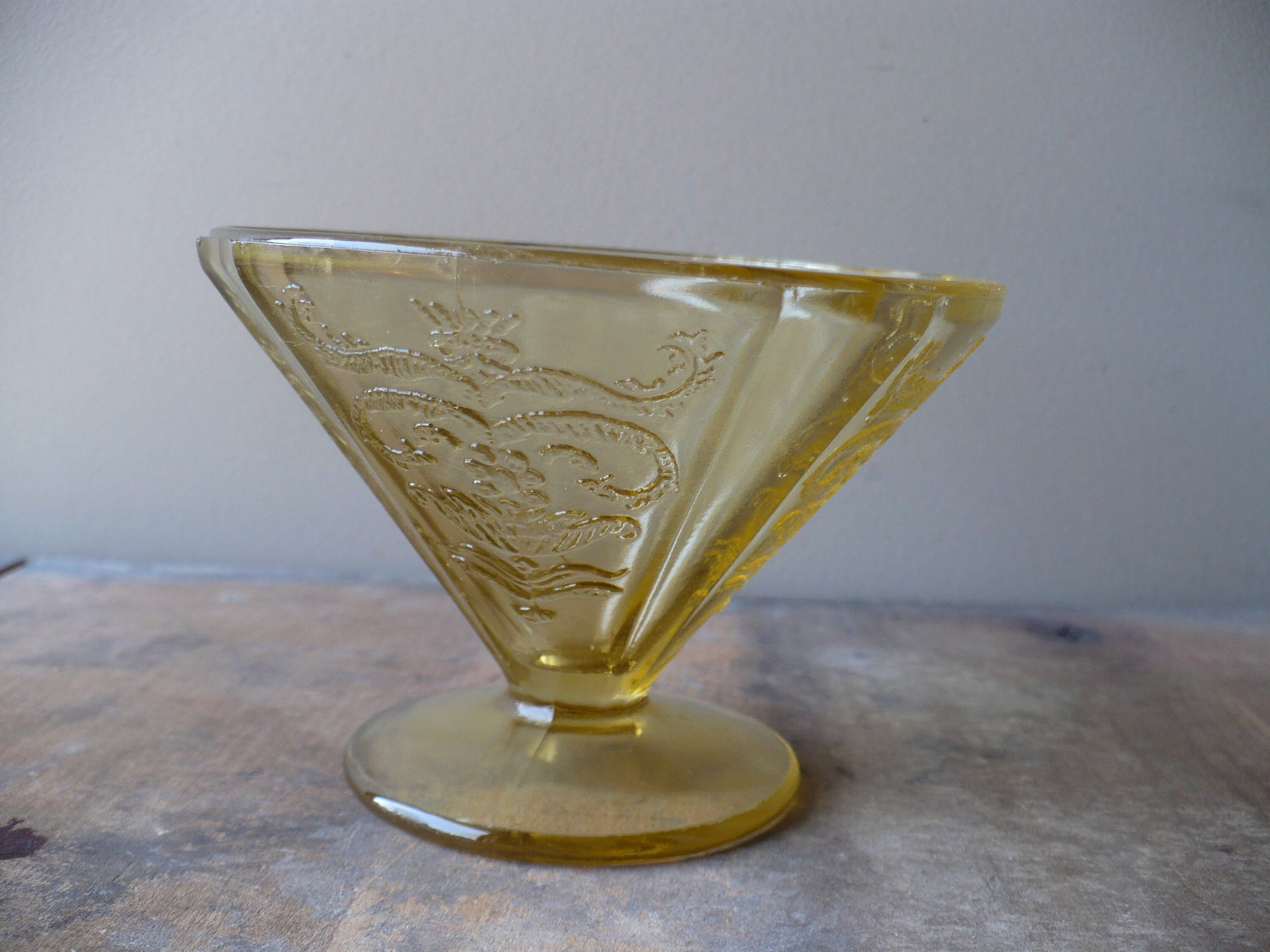 Vintage Dessert Bowl Set of Six Pedestal Dessert Dishes Etsy Australia