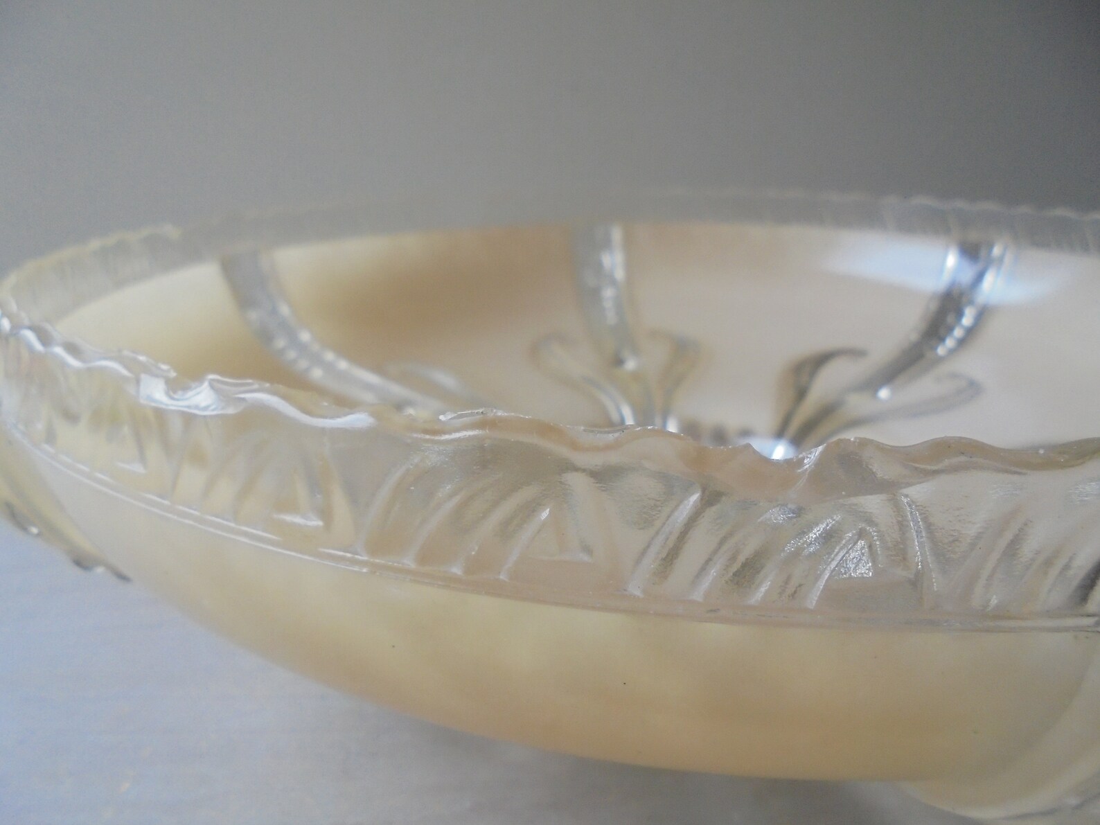 Antique Ceiling Light Cover Large Round Glass Light Globe Etsy