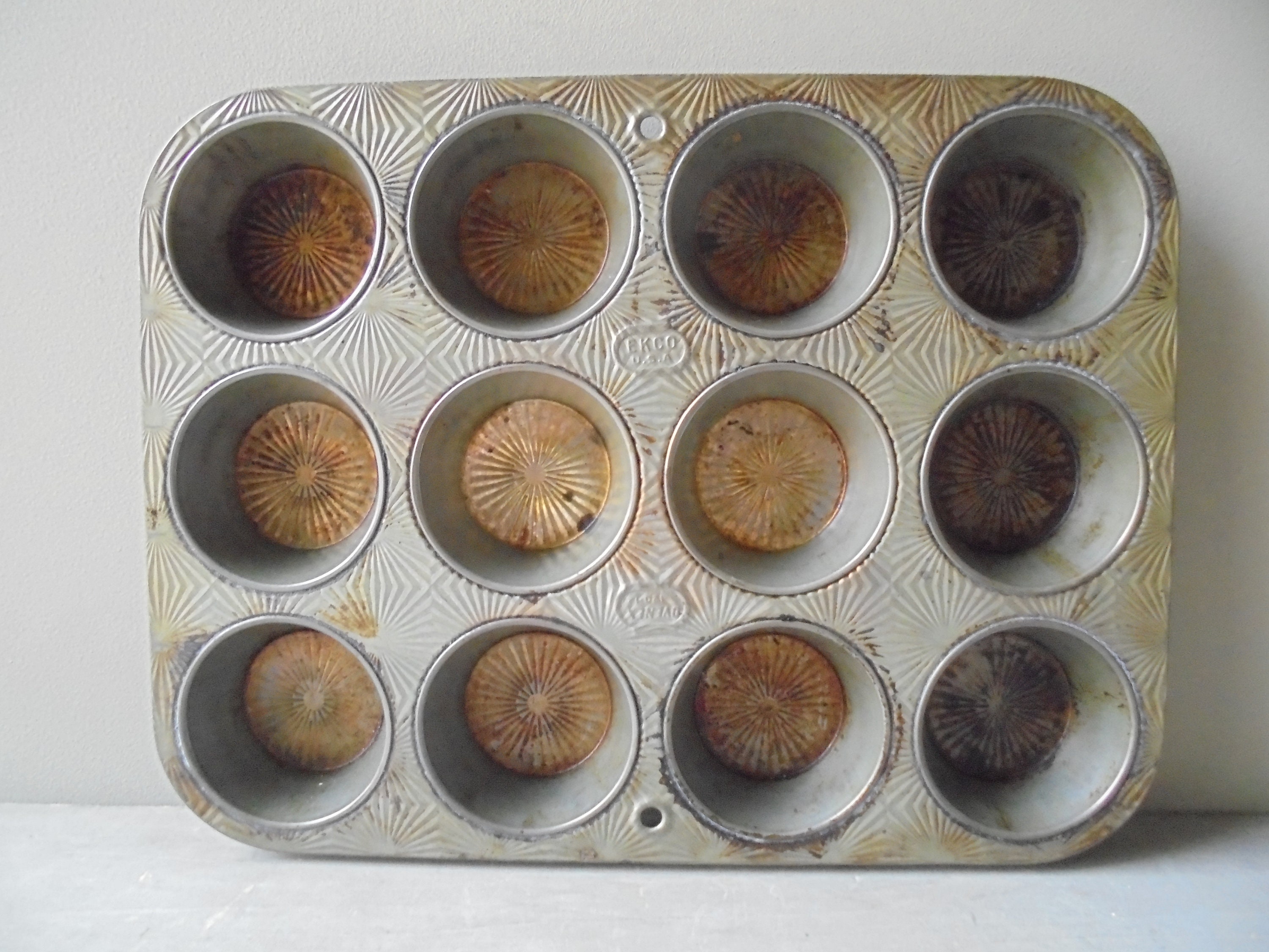 Ovenex Antique Muffin Tins Vintage Ovenex Baking Tin Muffin Pans