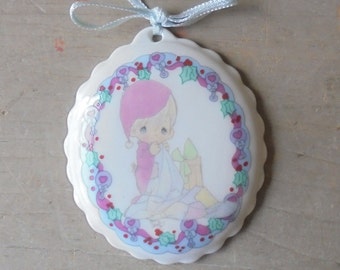Precious Moments Hanging Ornament Baby's First Christmas 1992, Vintage Enesco Giftware, TheEarlyBirdFinds