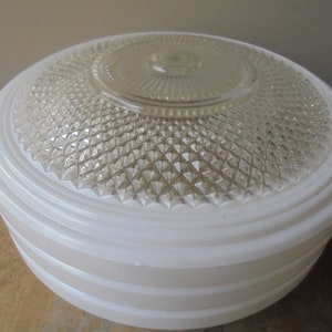 Vintage Light Globe, Vintage Frosted Glass Light Cover, Textured Glass Ceiling Light Shade, TheEarlyBirdFinds