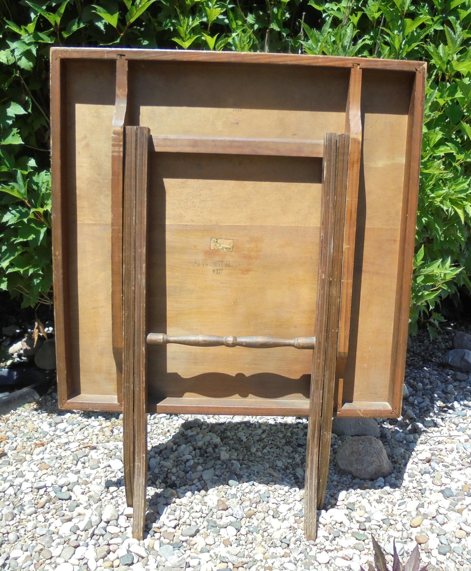 Vintage Wood Folding Table Antique Folding Card Table Table Etsy