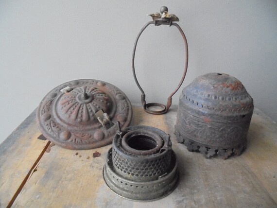 Antique oil lamp parts discount
