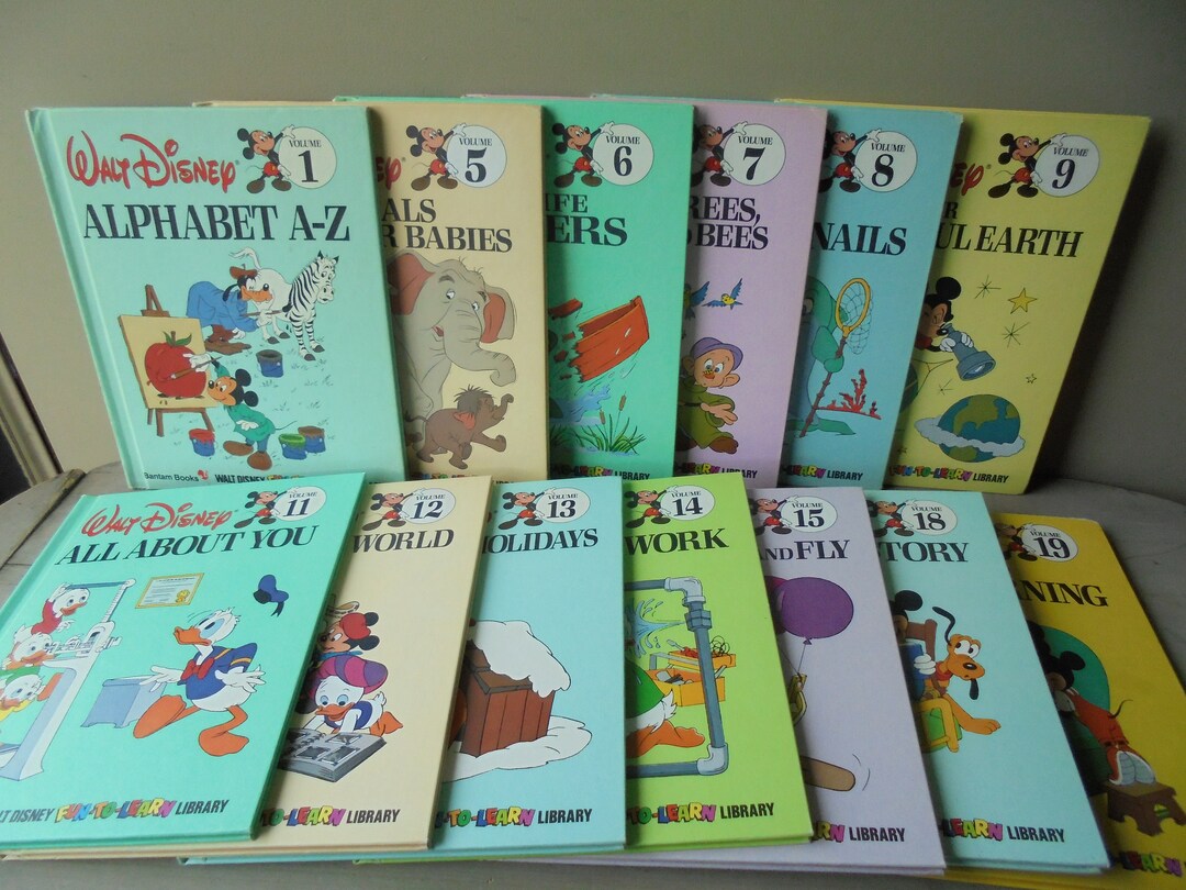 Walt Disney Fun to learn Library Book Collection Incomplete Set Of Walt Disney Fun to learn Library Book Collection Incomplete Set Of