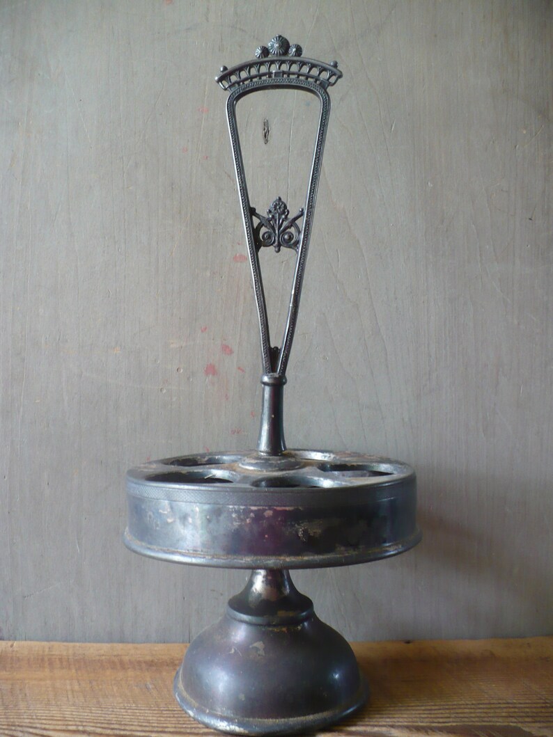 Vintage Silver Plate Condiment Holder Vintage Cruet Holder Etsy