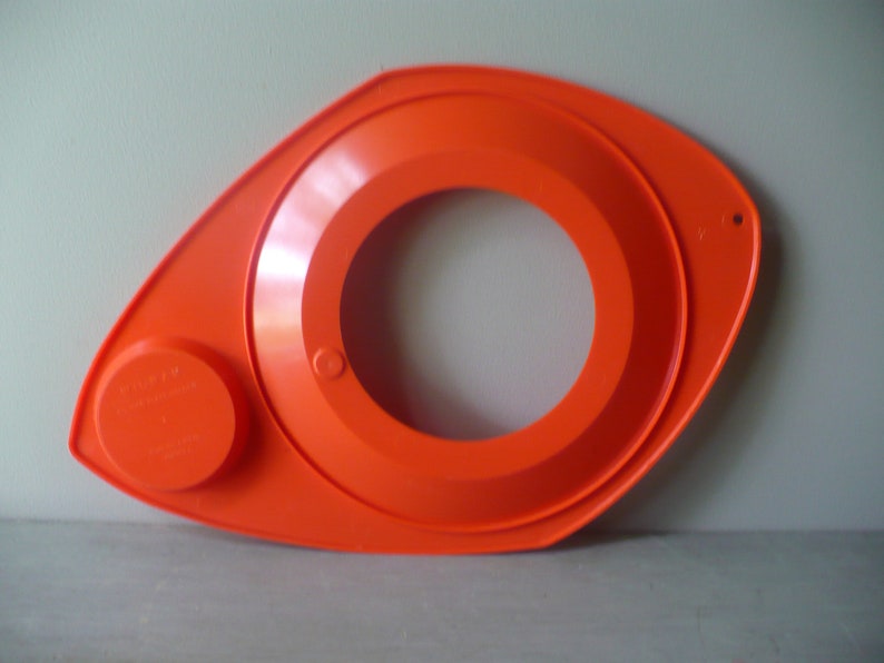 Orange Plastic Paper Plate Holders Set of Eight Vintage Food Etsy
