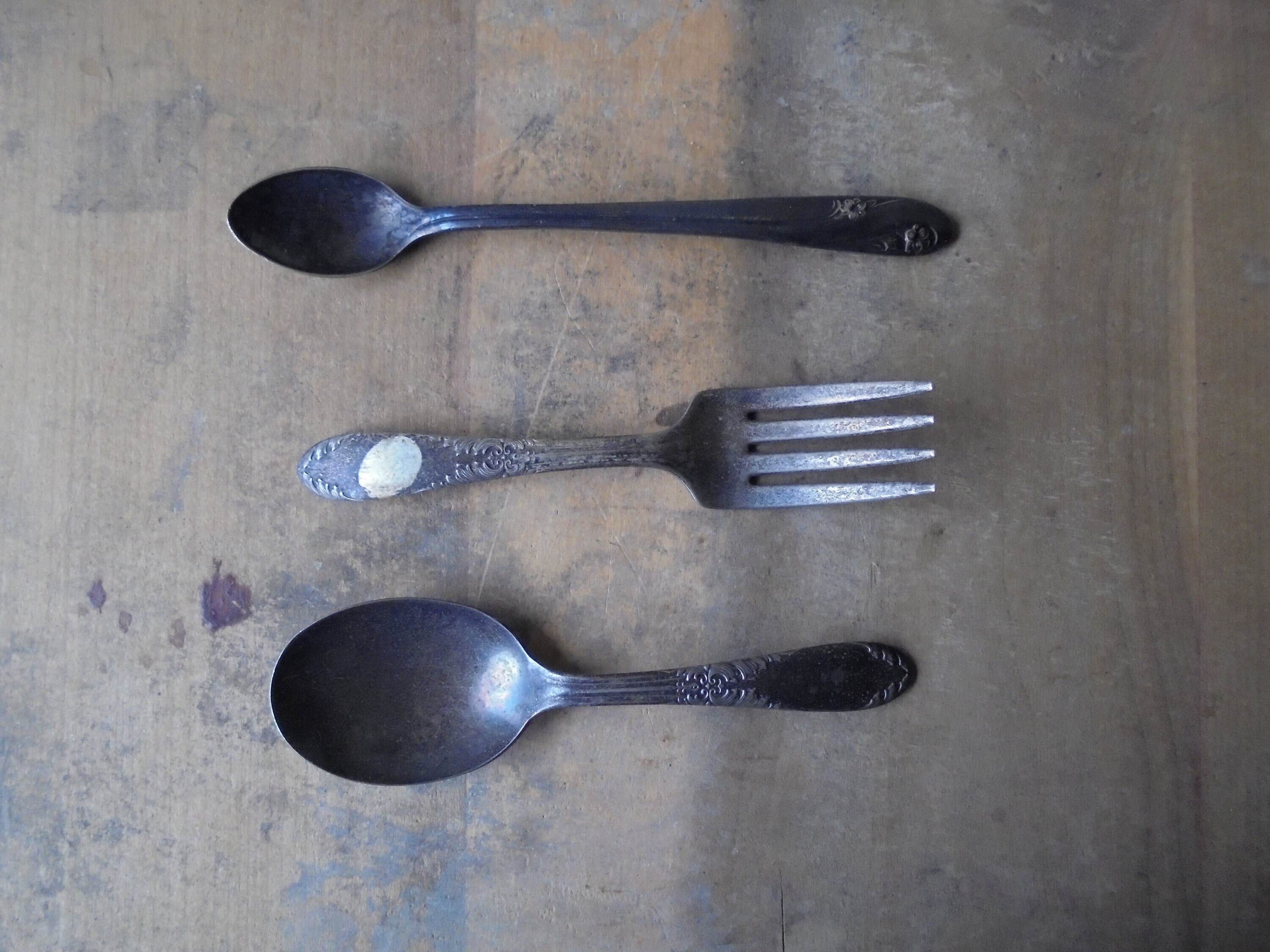 Antique Baby Silverware Vintage Childrens Utensils National Etsy
