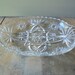 Clear Glass Relish Dish, Small Divided Glass Bowl, Vintage Serving Tray ...