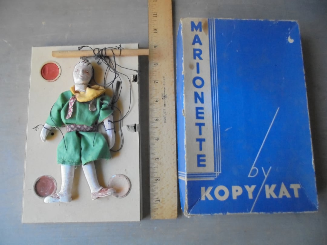 by Kopy Kat, 1937 Toy Vintage Boy Puppet Doll