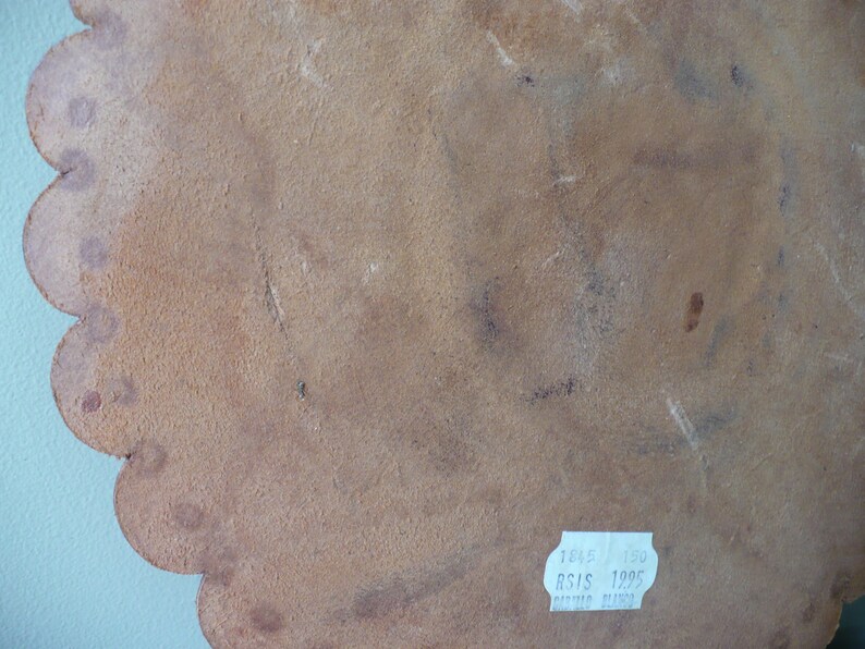 Free Shipping Vintage Costa Rica Souvenir Star Pattern Wall Hanging Vintage Leather Platter