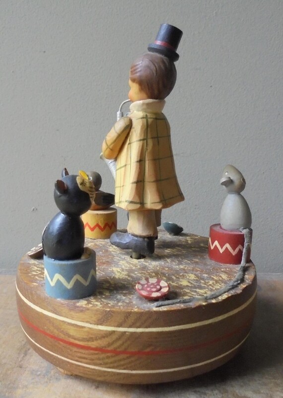 Reuge オルゴール Send in the Clowns Swiss Reuge Musical Box Ornament Plays Send In The Clowns No