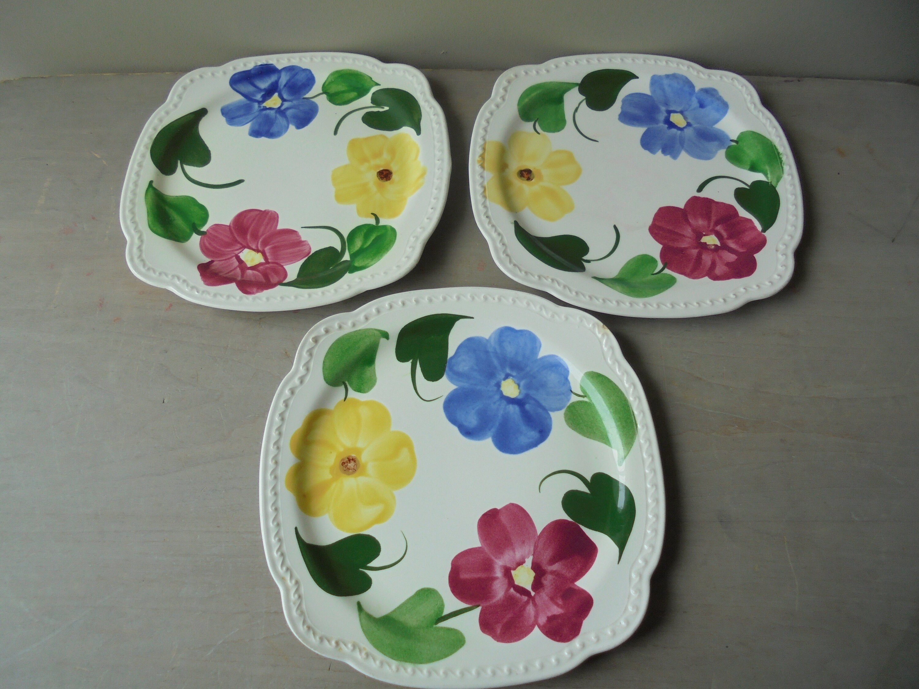 Vintage Heritage Ware by Stetson Handpainted Underglaze Dish Etsy