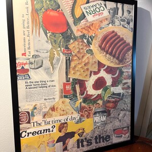 Food themed collage from vintage LIFE magazines