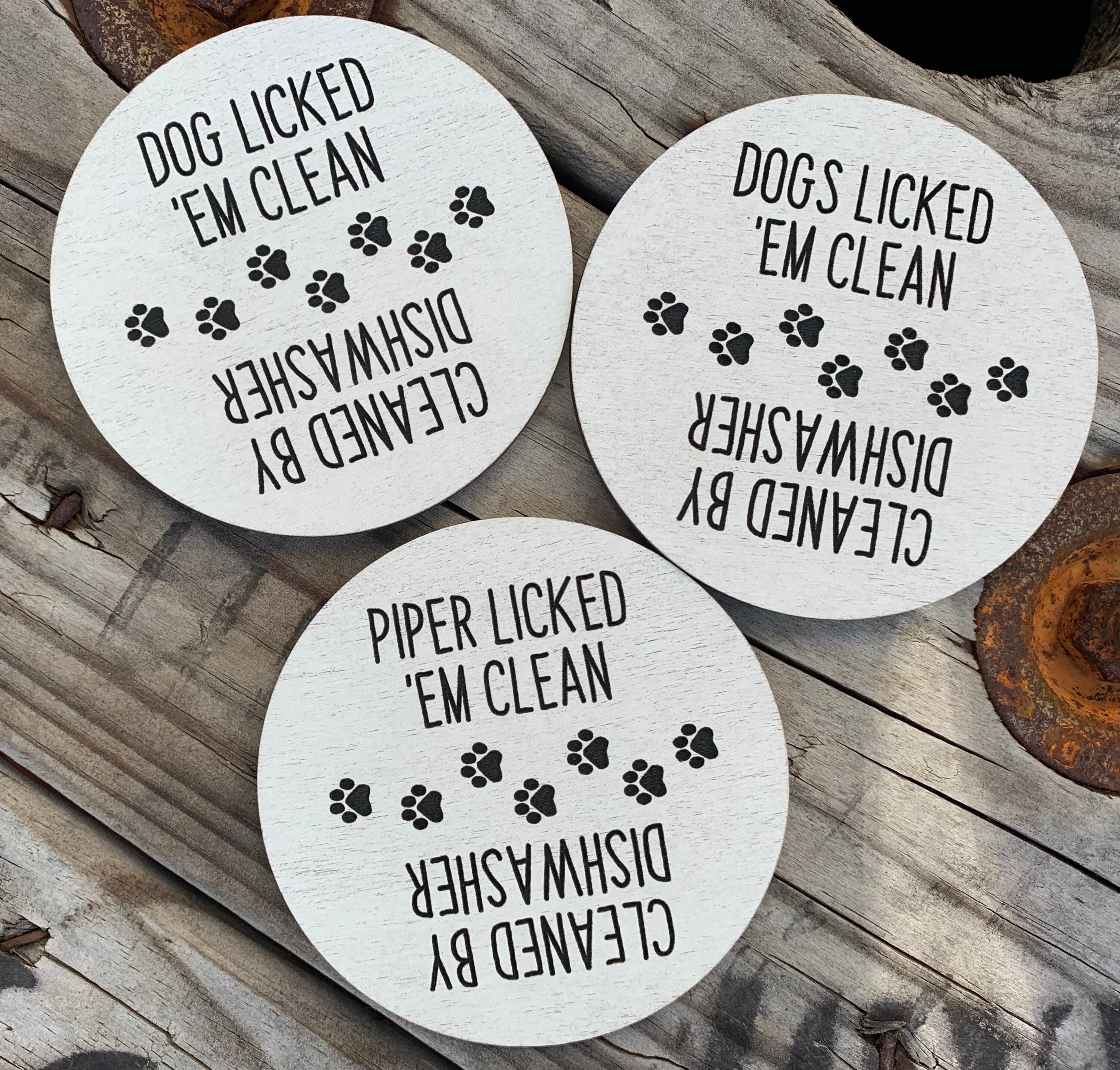 Dog lover Dishwasher Magnet, Clean & Dirty Dishwasher Magnet, Round D…