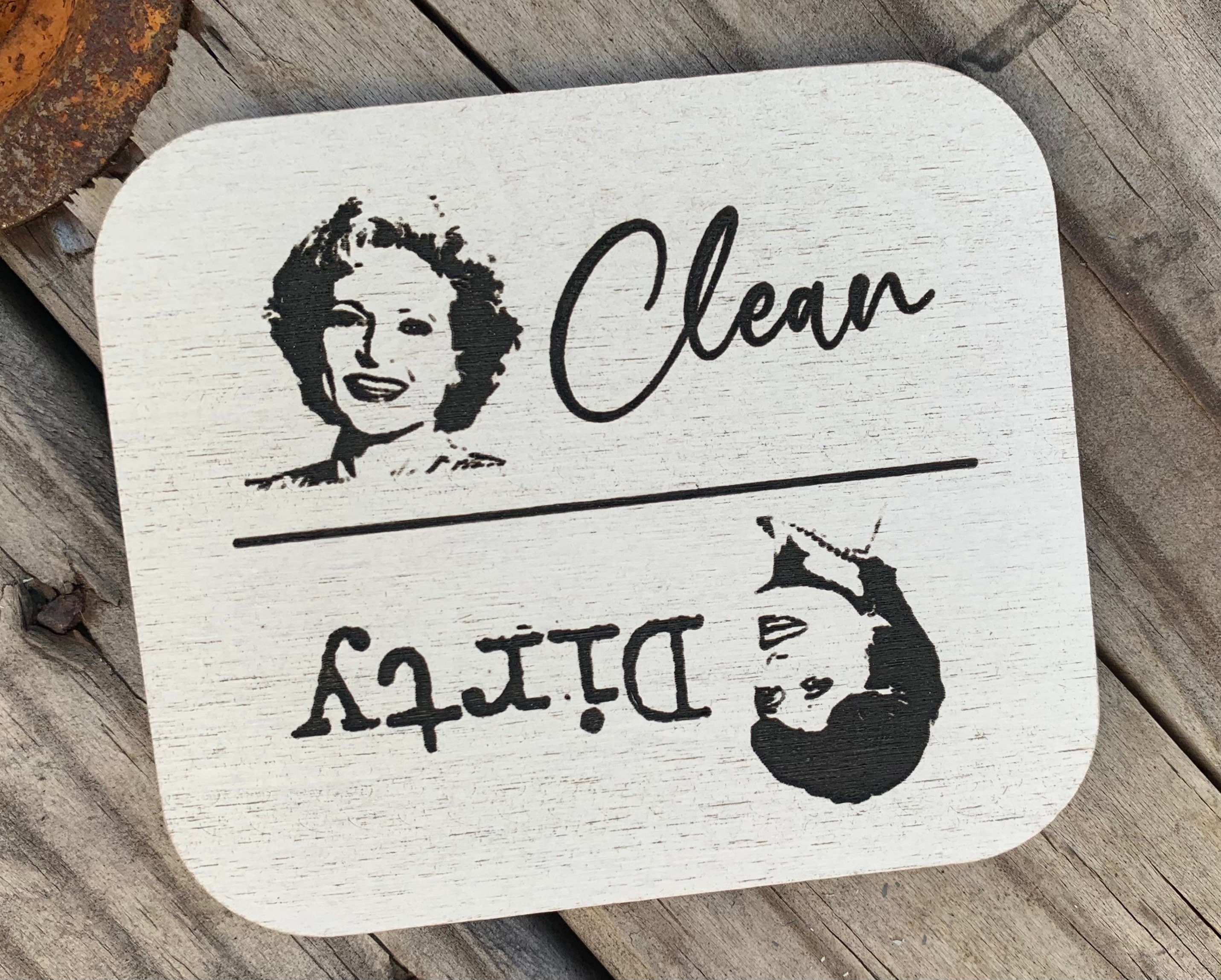 Golden Girls Dishwasher magnet,  Clean & Dirty Dishwasher Magnet,  Ro…