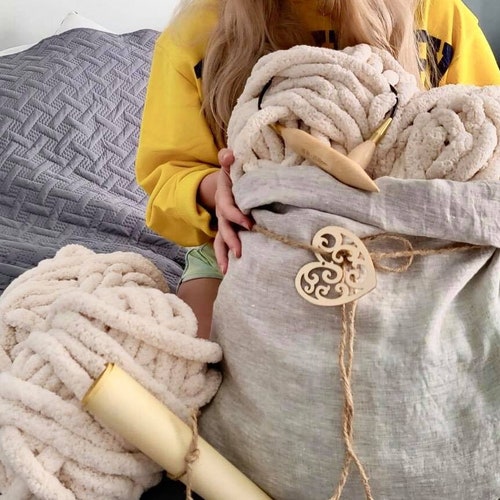 Chunky Knit Blanket DIY KITS for Adults Make Your Own Super Etsy