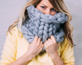 Chunky knit Scarf, Infinity Scarf, Chunky Infinity Scarf, Scarf, Chunky knits, Chunky yarn, Chunky knit scarf, Knitted Scarf