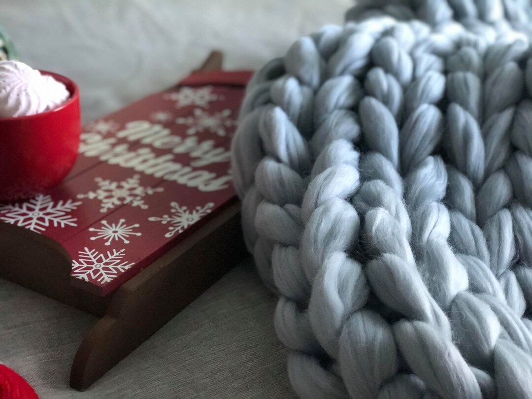 Chunky Blanket and Throw, Chunky Blanket, Chunky Knit Blanket, Wool