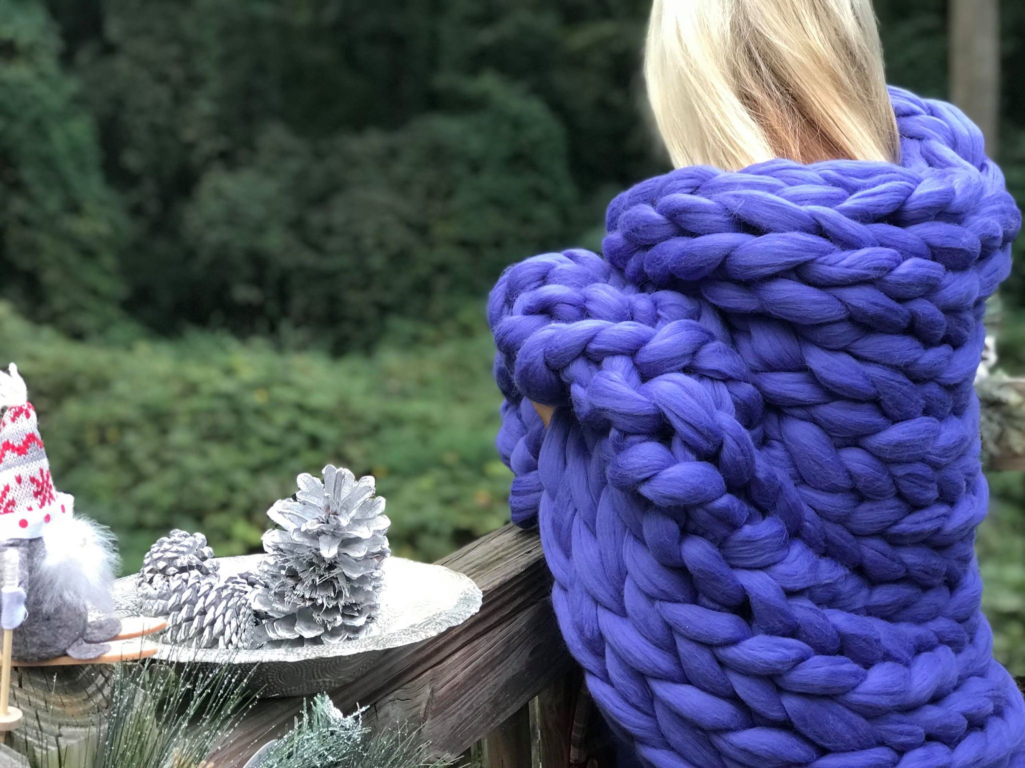 Chunky Knit Blanket Kit – Shep's Wool