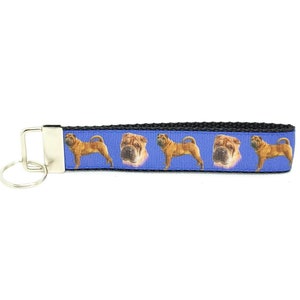 Shar-Pei Keychain Shar-Pei Key Fob Shar-Pei Wristlet Shar-Pei Key Ring Shar-Pei Lanyard GIFTS UNDER 5 Shar-Pei Gift