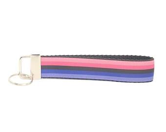 Omnisexual Flag Keychain Omnisexual Wristlet Omnisexual Key Fob Omnisexual Lanyard Omnisexual Key Ring GIFTS UNDER 5 Omnisexual Gift