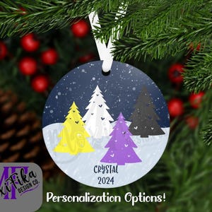 Personalized Nonbinary Pride Ornament - Nonbinary Pride Flag Christmas Ornament - Nonbinary Gift - Nonbinary Stocking Stuffer