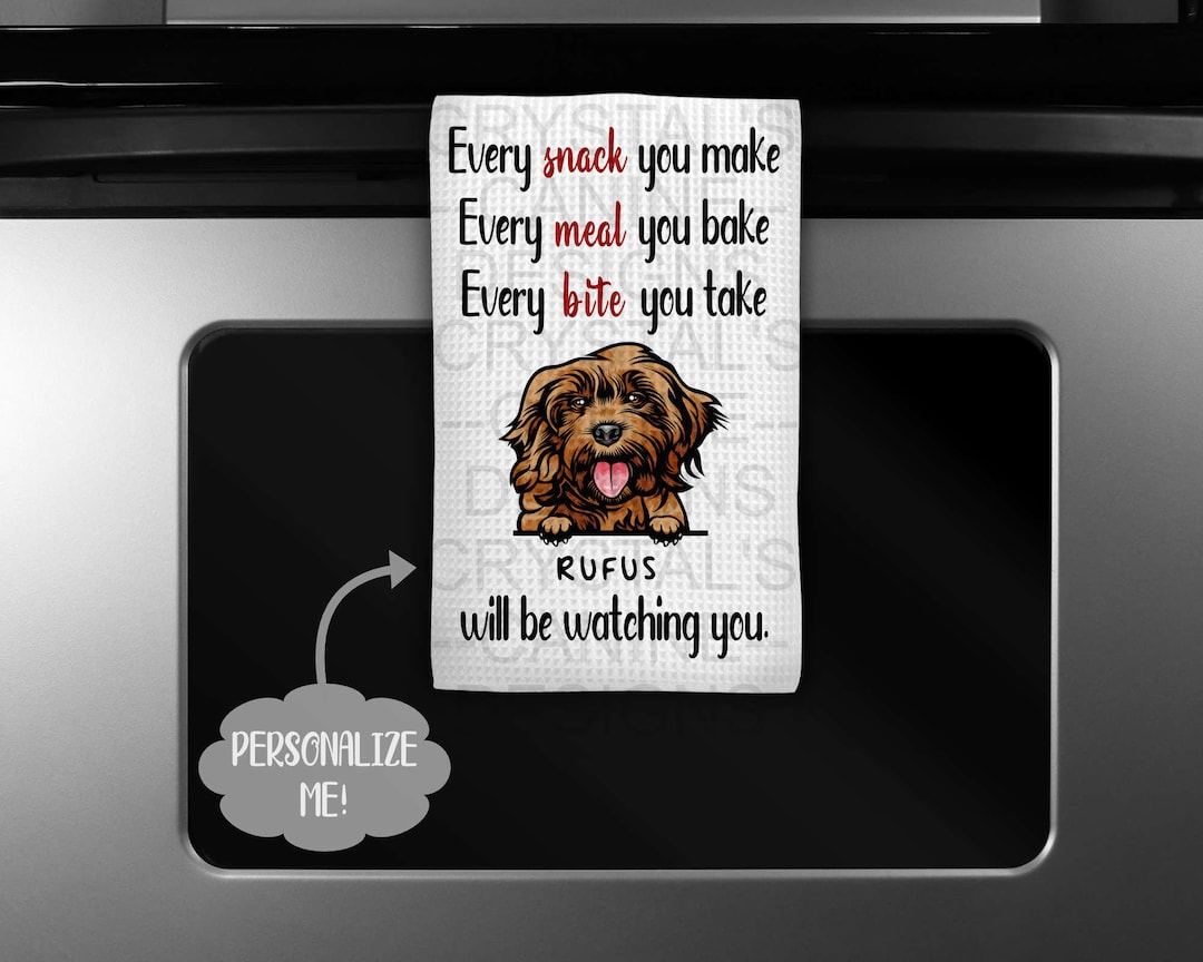 Personalized Cockapoo Kitchen Towel - Funny Cockapoo Kitchen Towel - I ...