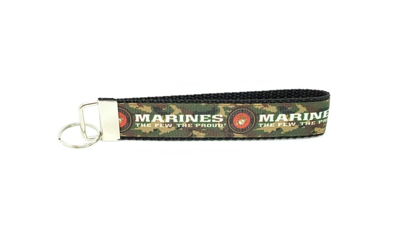 U.S Marine The Few The Proud Camouflage Key Chain Key Fob Wristlet Marine Keychain Marine Lanyard GIFTS UNDER 10
