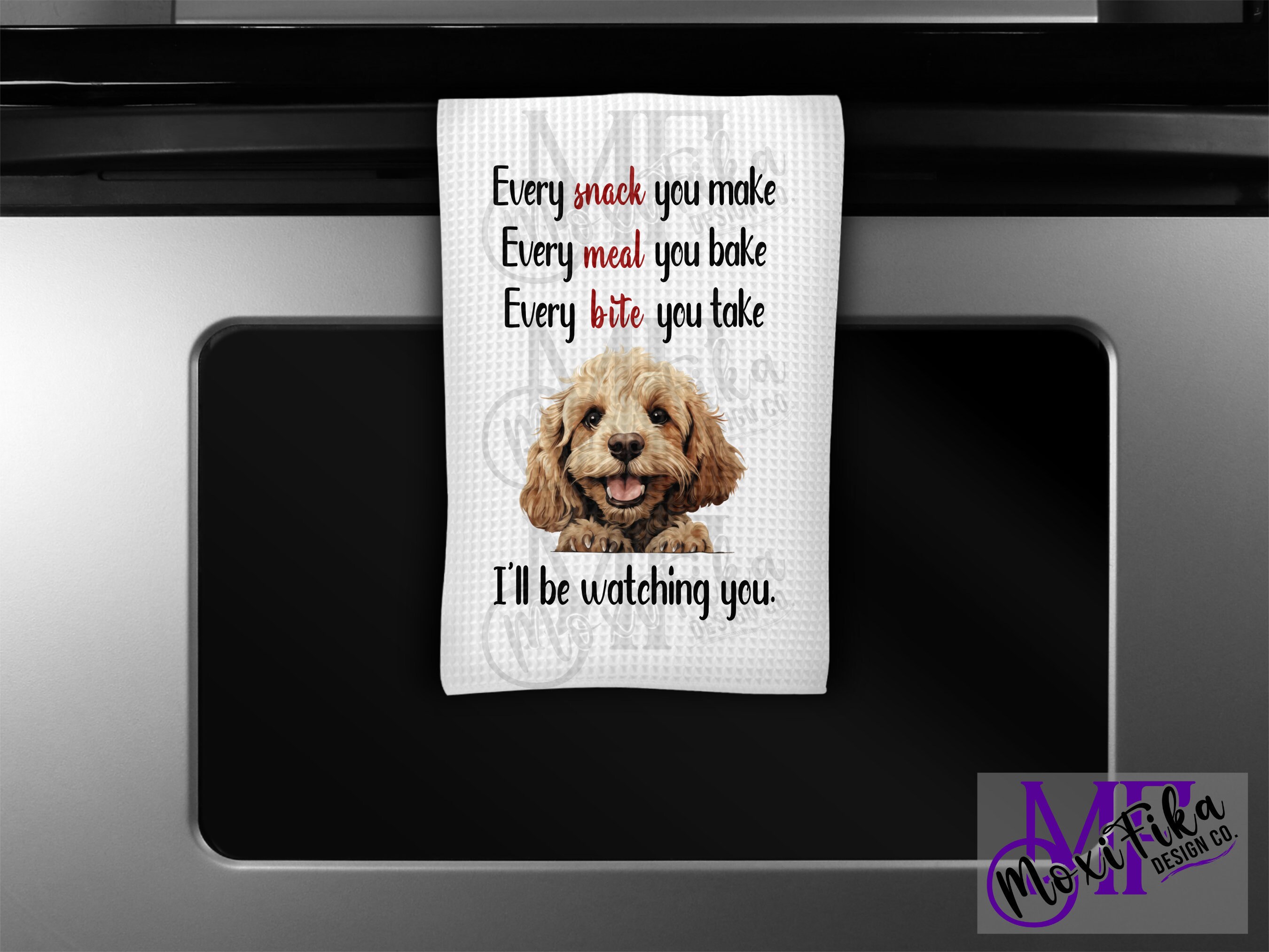 Cockapoo Kitchen Personalized Cockapoo Kitchen Towel - Funny Cockapoo Kitchen Towel - I ...