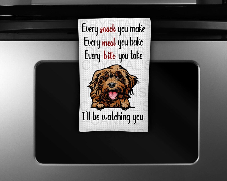 Cockapoo Kitchen Personalized Cockapoo Kitchen Towel - Funny Cockapoo Kitchen Towel - I ...