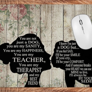 Bulldog Mouse Pad - Bulldog Desk Mat - Bulldog Office Accessory - Bulldog Gift
