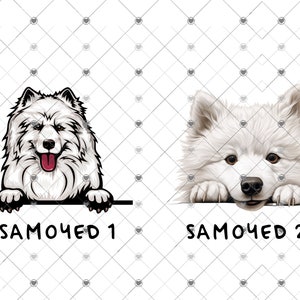 Personalized Samoyed Kitchen Towel Funny Samoyed Kitchen Towel I'll Be Watching You Samoyed Towel Samoyed Gift Samoyed Decor image 2