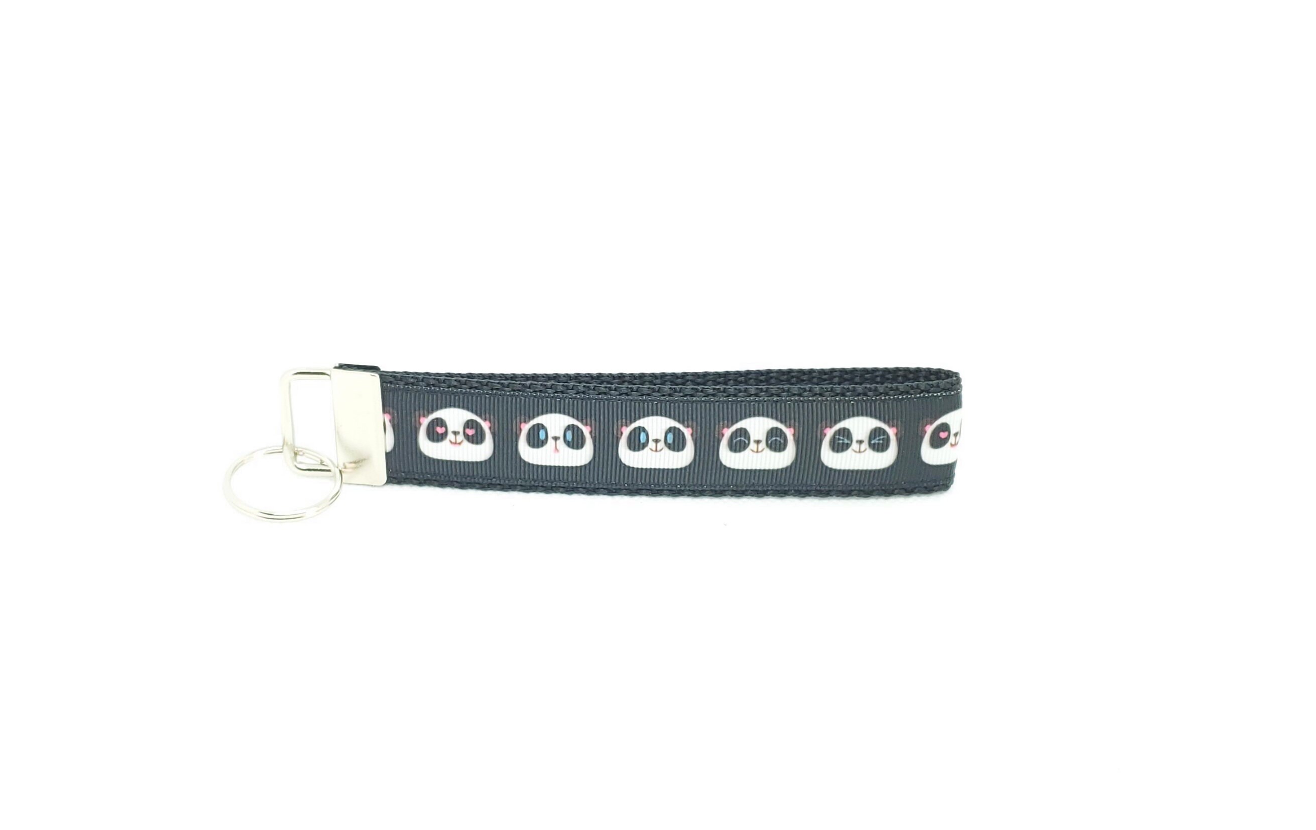 Panda Keychain Panda Key Fob Panda Wristlet Panda Key Ring | Etsy