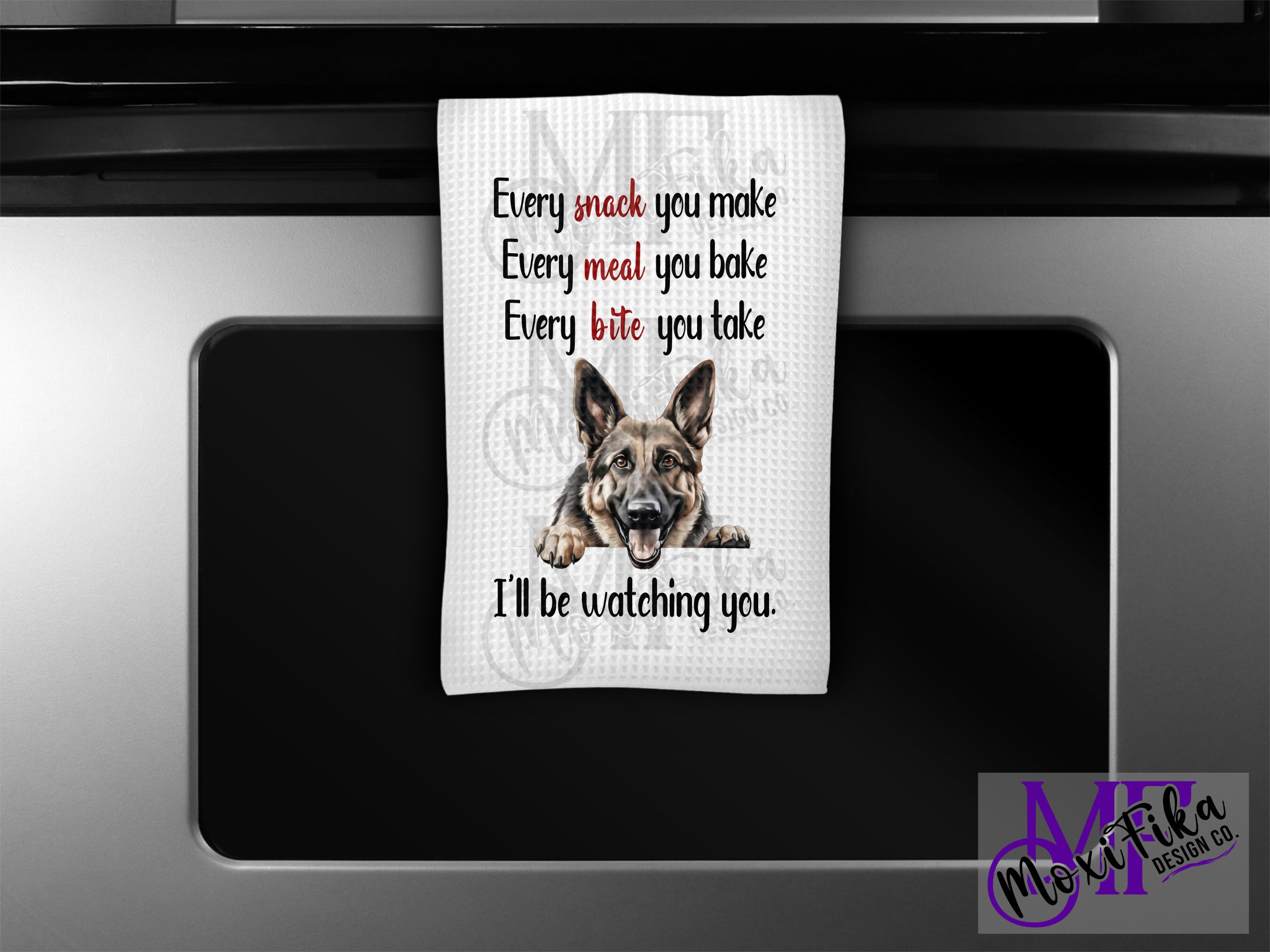 German Kitchen Rag Personalized German Shepherd Kitchen Towel - Funny German Shepherd ...