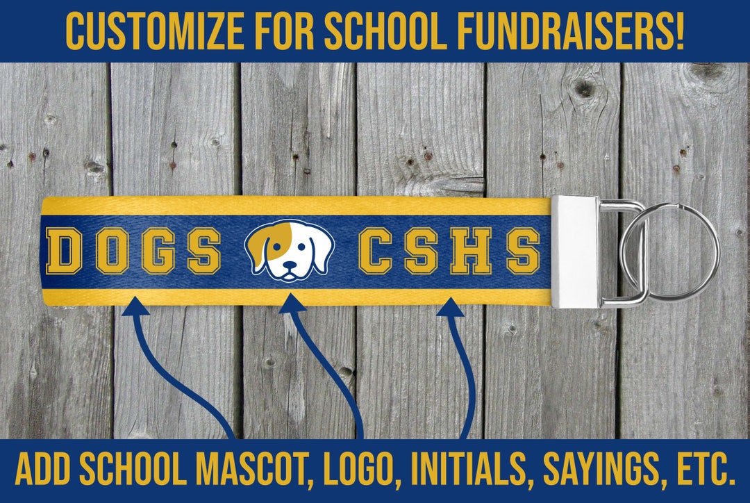 Custom School Fundraiser Keychain Wristlets - Keychain Fundraiser for ...