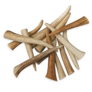Bulk- Antler Polished Tips, Pendants - Choose Size & Quantity - Premium Grade A Deer Antler Tines for Jewelry Making, Antler Crafts
