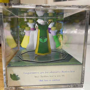 Runescape Cape Herblore - 3D diorama