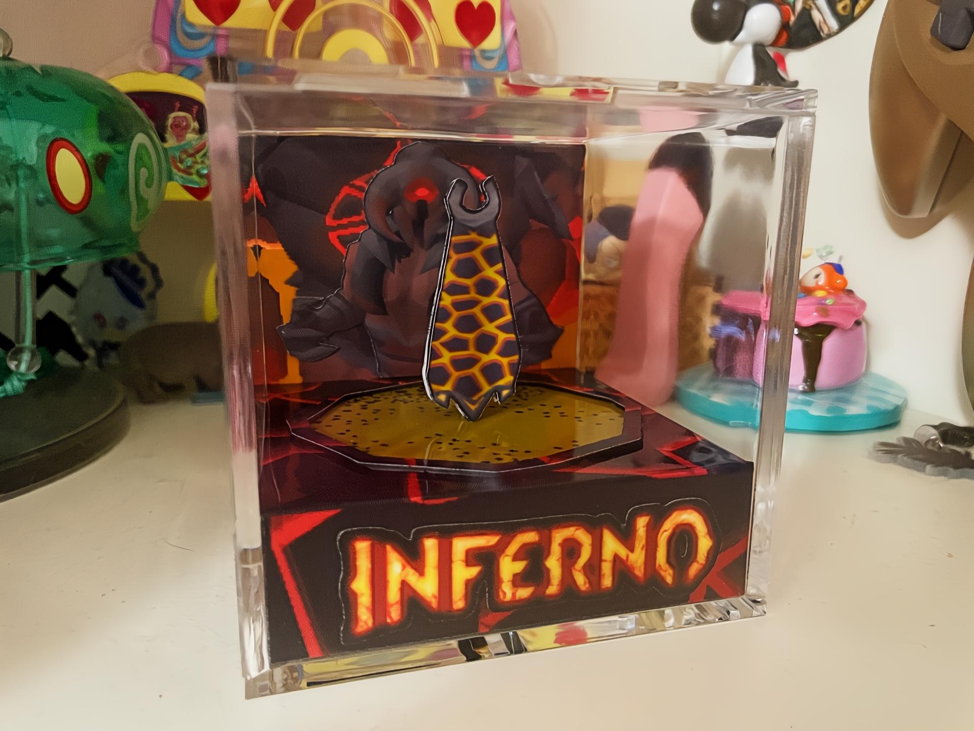 Runescape Cape Inferno - Max or Standard - 3D Diorama