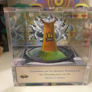 Runescape Cape Firemaking - 3D diorama