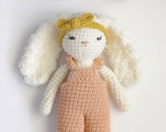 Beth Bunny with Lace Dress CROCHET PATTERN