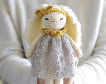 Beth Bunny with Lace Dress CROCHET PATTERN