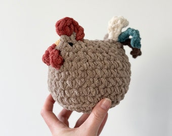 MOTIF AU CROCHET Coq Marvin