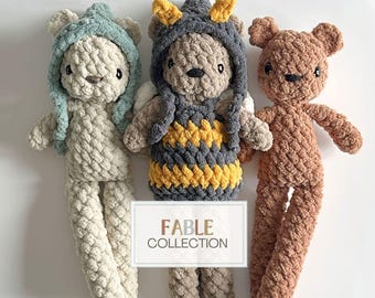 Finn Bear + Fairy Mod CROCHET PATTERN (Fable Collection)