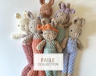 Plush Beth Bunny + Mermaid Tail Mod CROCHET PATTERN (Fable Collection)