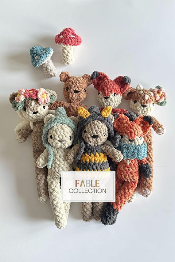 Fable Collection Woodland BUNDLE (Fox, Fawn and Bear CROCHET PATTERNS) + Fairy Mod