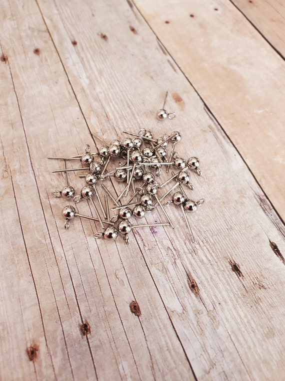 72pc Stainless Steel Earring Posts