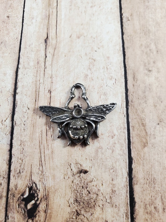 Pewter Bee Pendant From Taylors Falls Bead Store